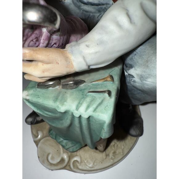 Vintage Capodimonte Figurine German Silversmith Stein Maker Signed Antonio Benni - Picture 5 of 12